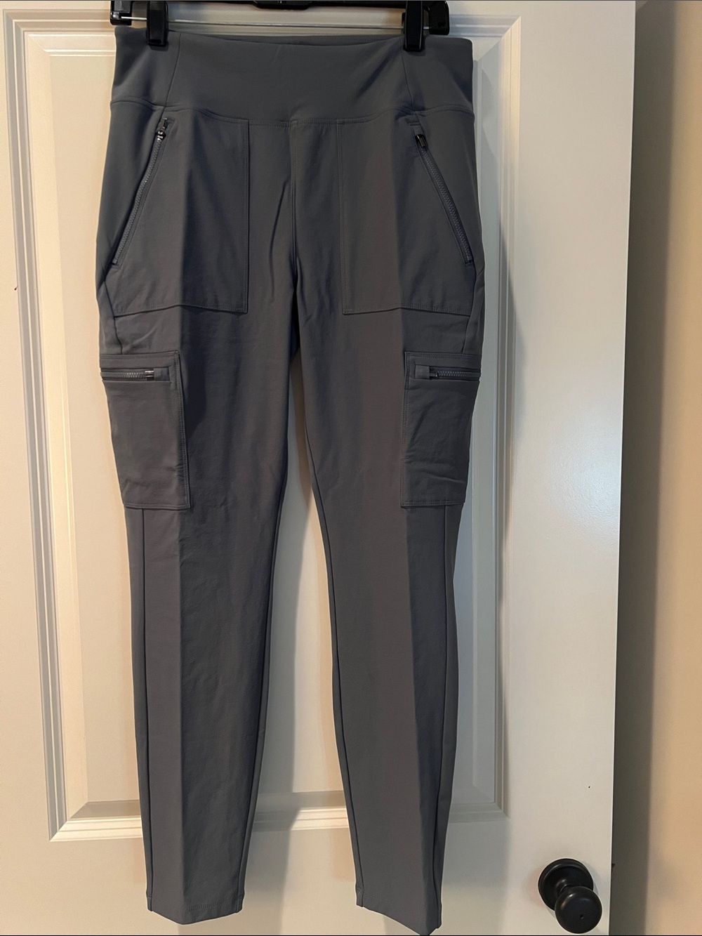 Athleta Greenish Gray Cargo Pants - Breathable Stretch